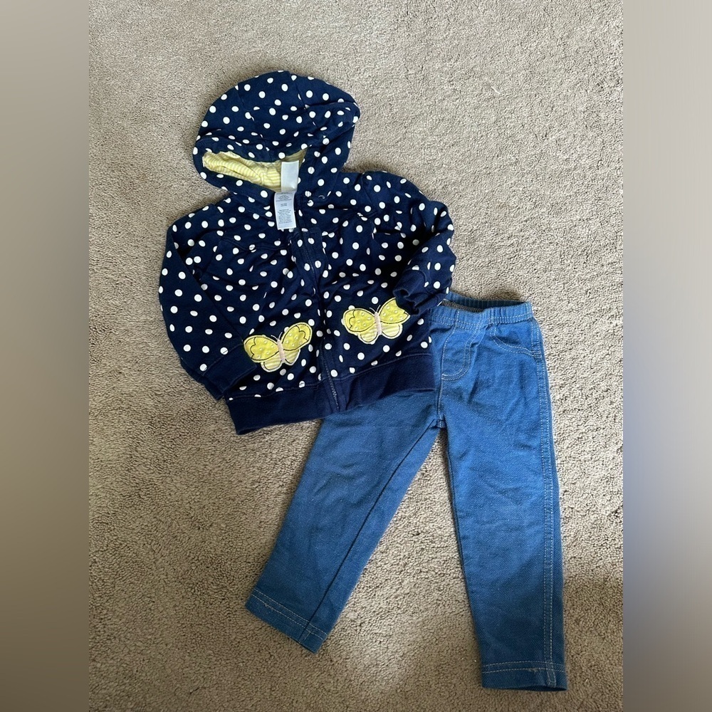 Girls Carters jacket set 3t